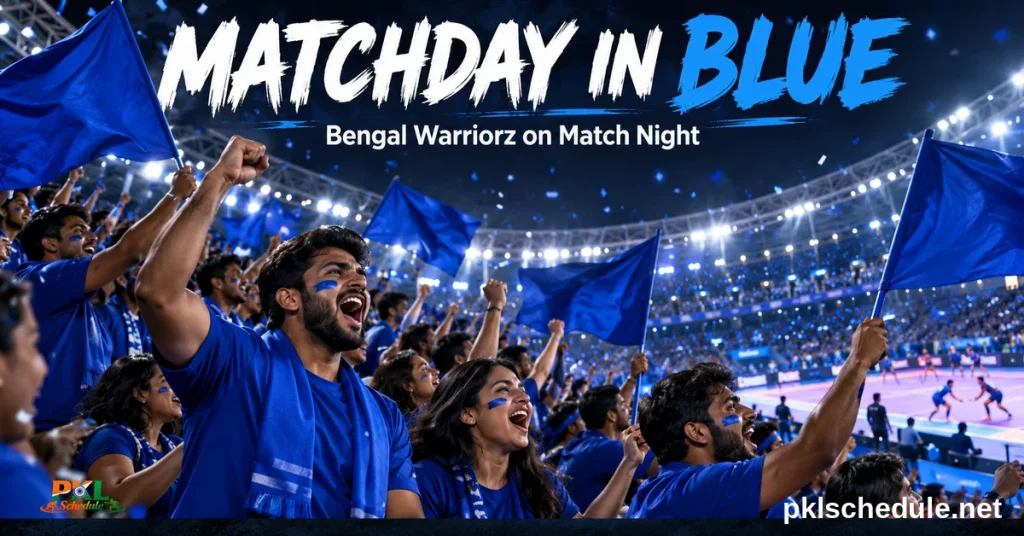 Bengal Warriorz fans on match night
