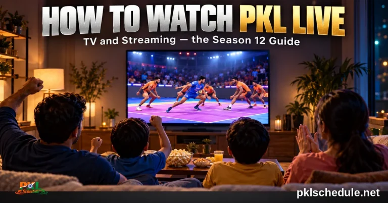 How to watch PKL live — TV and streaming, the Season 12 guide