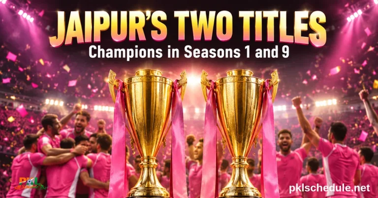 Jaipur Pink Panthers titles — champions in Seasons 1 and 9