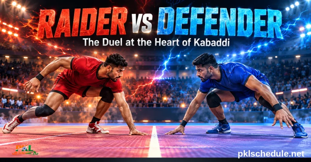 Raider vs defender in kabaddi — the duel at the heart of the game