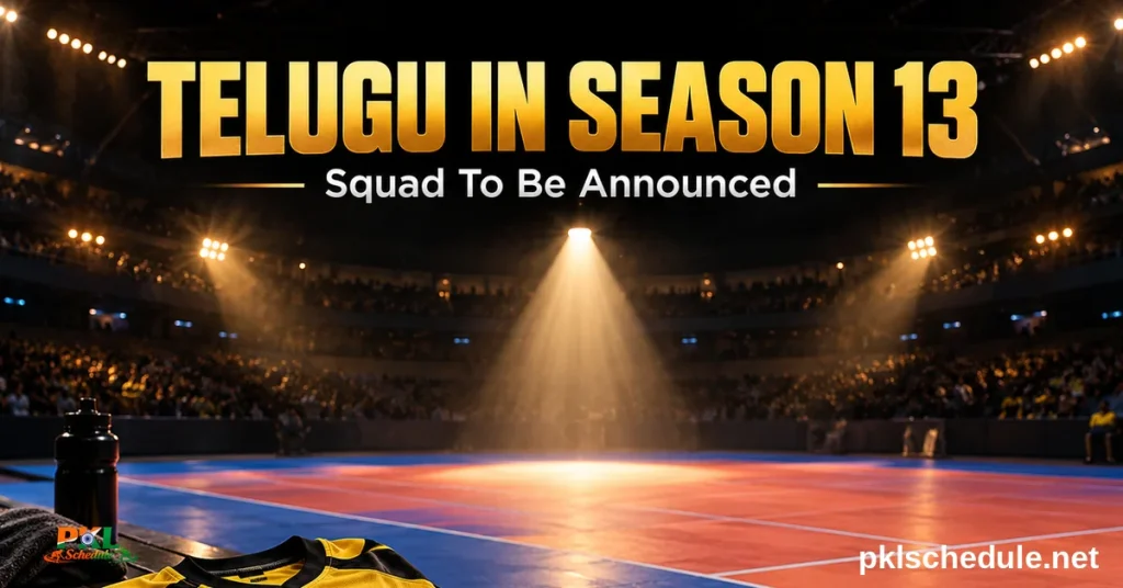 Telugu Titans in Season 13 — squad to be announced